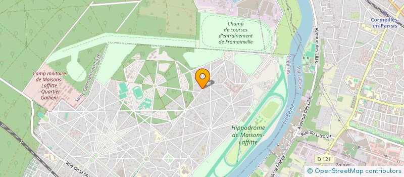 localisation de l'entreprise MADAME ANNE MARCHAND  MAISONS-LAFFITTE