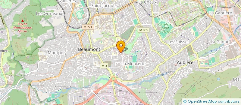 localisation de l'entreprise MADAME ANNE MARCHAND  GLAINE-MONTAIGUT