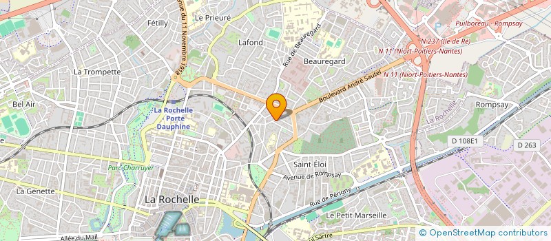 localisation de l'entreprise MADAME ANNE MARGUERITE ROCHEREAU  LA ROCHELLE