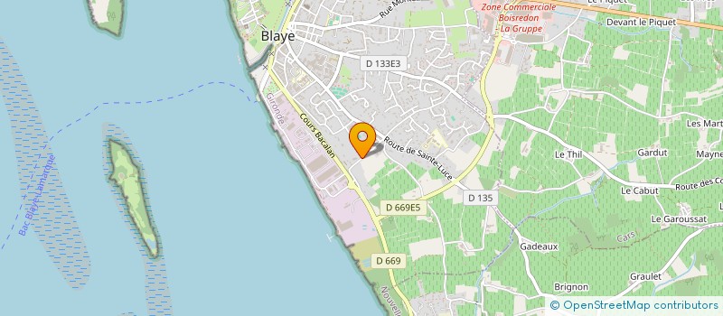 localisation de l'entreprise MADAME ANNE-MARIE ABADIE à BLAYE