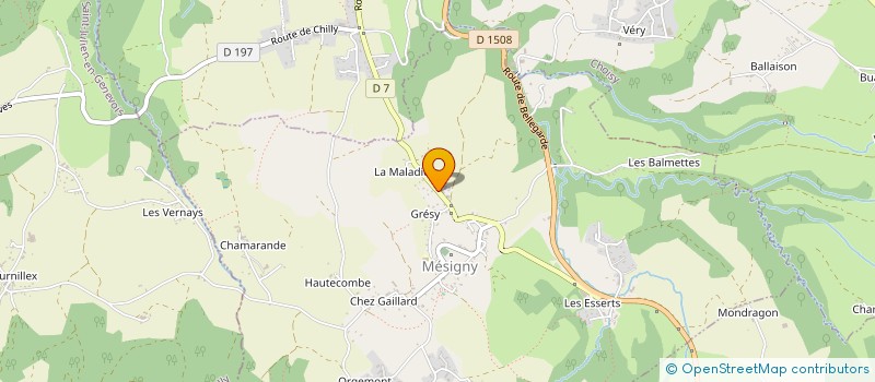 localisation de l'entreprise MADAME ANNE-MARIE AMOROS  MESIGNY