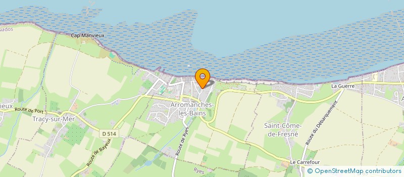 localisation de l'entreprise MADAME ANNE-MARIE ANDRE  ARROMANCHES-LES-BAINS