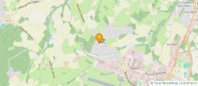 localisation de l'entreprise MADAME ANNE-MARIE ANQUEZ  LANNION