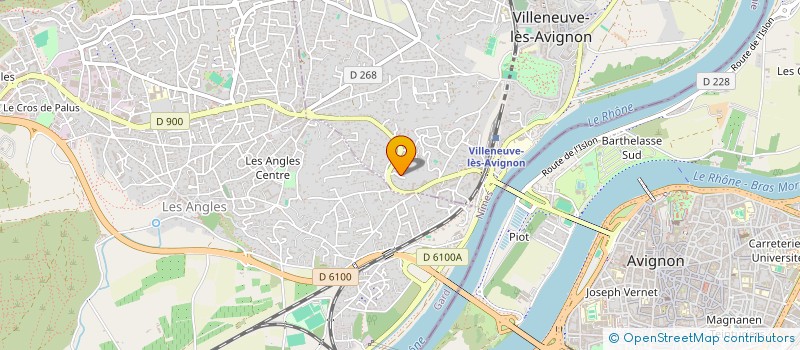 localisation de l'entreprise MADAME ANNE MARIE AUDUBERT  LES ANGLES