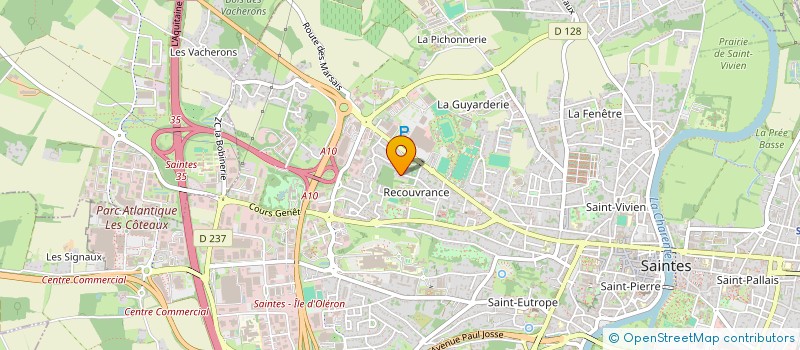 localisation de l'entreprise MADAME ANNE-MARIE BABYLAS  SAINTES