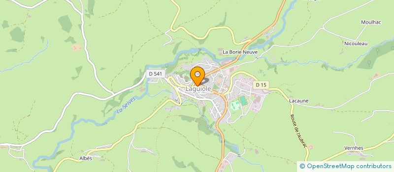 localisation de l'entreprise MADAME ANNE-MARIE BAGGIANI à LAGUIOLE