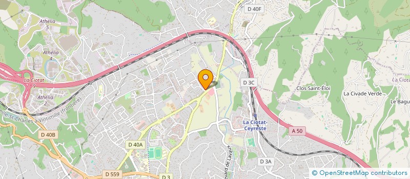 localisation de l'entreprise MADAME ANNE-MARIE BAISIN  LA CIOTAT