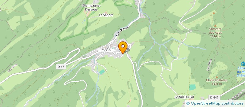 localisation de l'entreprise MADAME ANNE-MARIE BALANCHE  LES GRAS