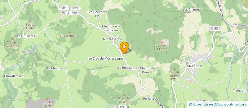 localisation de l'entreprise MADAME ANNE-MARIE BANSARD  SAINT-JEURES