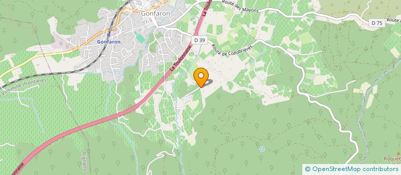 localisation de l'entreprise MADAME ANNE MARIE BARRAS  GONFARON