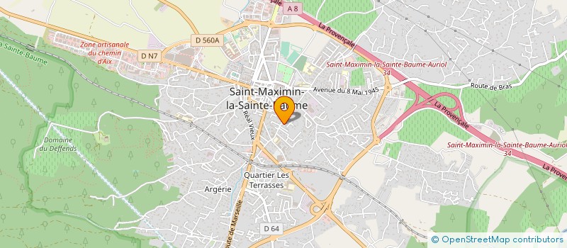localisation de l'entreprise MADAME ANNE-MARIE BARTHELEMY à SAINT-MAXIMIN-LA-SAINTE-BAUME