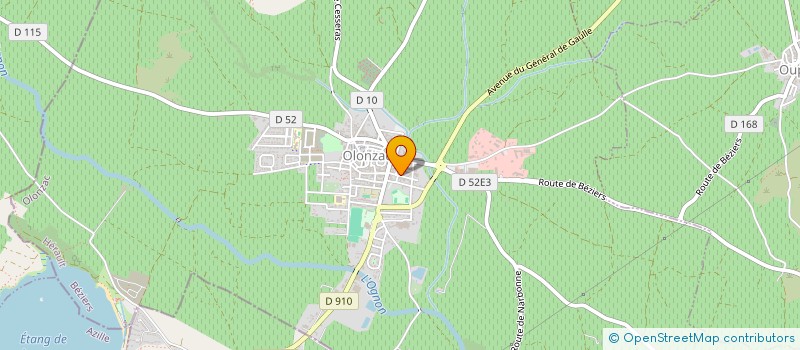 localisation de l'entreprise MADAME ANNE-MARIE BATAILLOU  OLONZAC