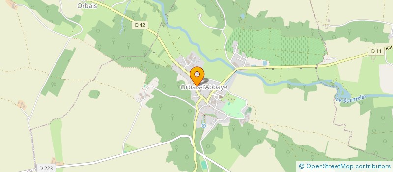 localisation de l'entreprise MADAME ANNE-MARIE BEAUDOIN  ORBAIS-L'ABBAYE