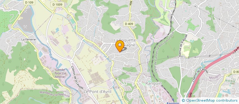 localisation de l'entreprise MADAME ANNE-MARIE BEDIN à LA ROQUETTE-SUR-SIAGNE