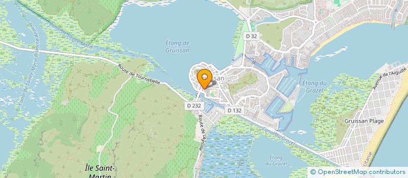 localisation de l'entreprise MADAME ANNE MARIE BEHAEGHEL  GRUISSAN