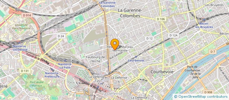 localisation de l'entreprise MADAME ANNE-MARIE BELONDRADE à COURBEVOIE