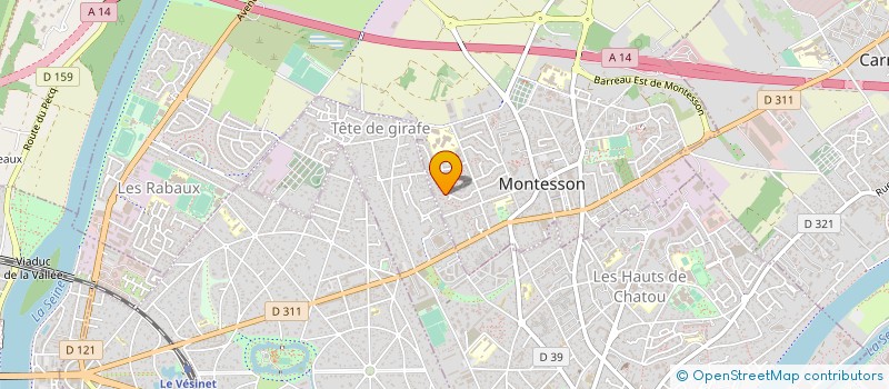 localisation de l'entreprise MADAME ANNE-MARIE BENIERE à MONTESSON