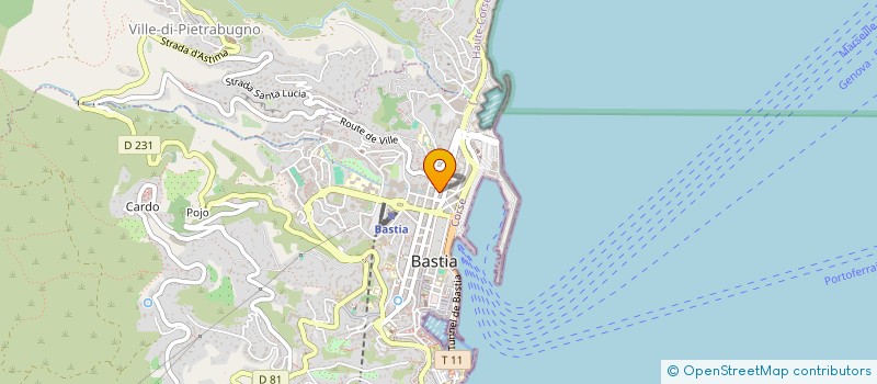 localisation de l'entreprise MADAME ANNE MARIE BIANCONI à BASTIA