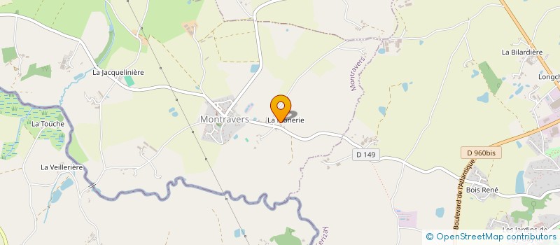 localisation de l'entreprise MADAME ANNE MARIE BIGOT  MONTRAVERS