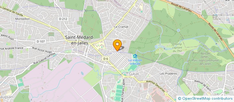 localisation de l'entreprise MADAME ANNE-MARIE BLANC  SAINT-MEDARD-EN-JALLES