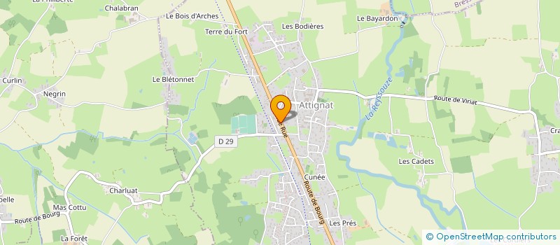 localisation de l'entreprise MADAME ANNE-MARIE BLUZAT  ATTIGNAT