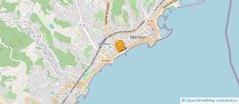localisation de l'entreprise MADAME ANNE MARIE BOTTERO à MENTON