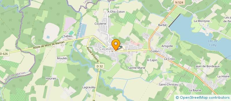 localisation de l'entreprise MADAME ANNE-MARIE BOUDE  CAZAUBON