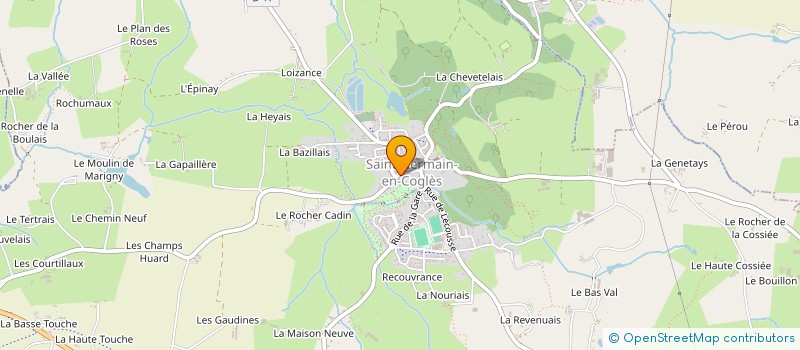 localisation de l'entreprise MADAME ANNE-MARIE BOUGEARD  SAINT-GERMAIN-EN-COGLES