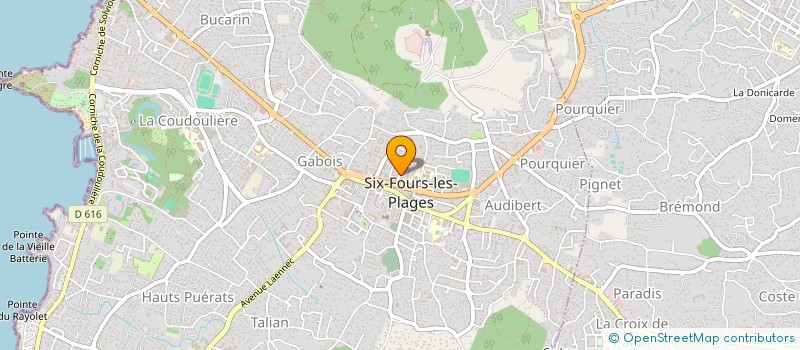 localisation de l'entreprise MADAME ANNE-MARIE BOUILLET à SIX-FOURS-LES-PLAGES