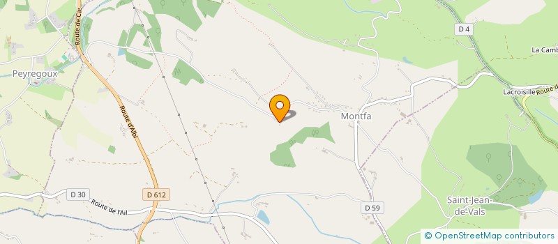 localisation de l'entreprise MADAME ANNE-MARIE BOURGES  MONTFA