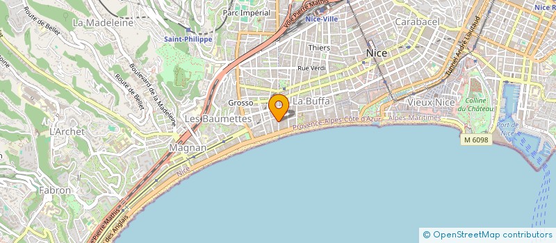 localisation de l'entreprise MADAME ANNE MARIE BOURIE à NICE