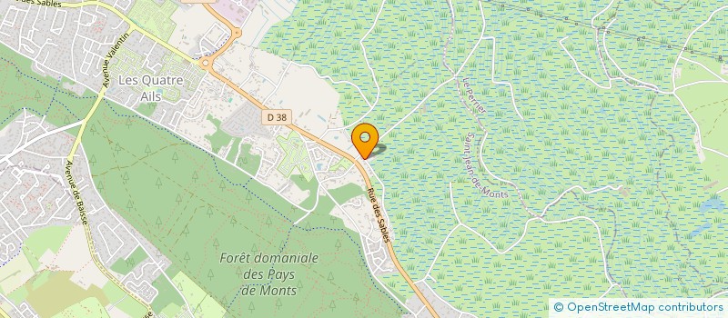 localisation de l'entreprise MADAME ANNE MARIE BOURY  SAINT-JEAN-DE-MONTS