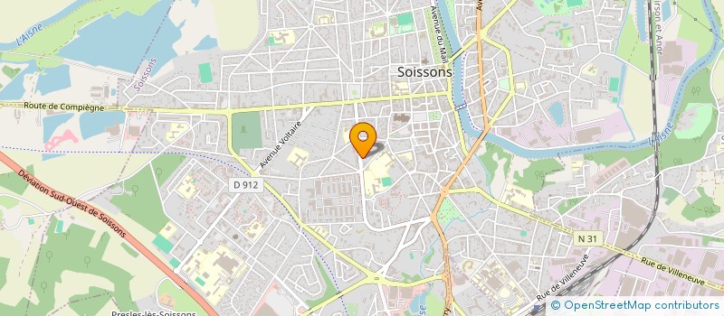 localisation de l'entreprise MADAME ANNE-MARIE BOUTARD à SOISSONS