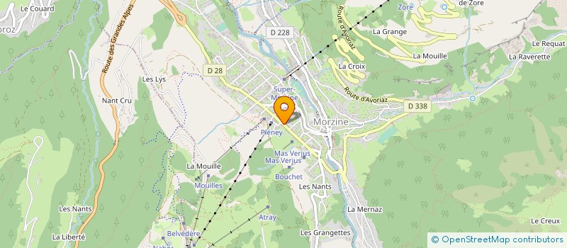 localisation de l'entreprise MADAME ANNE-MARIE BOUVIER  MORZINE