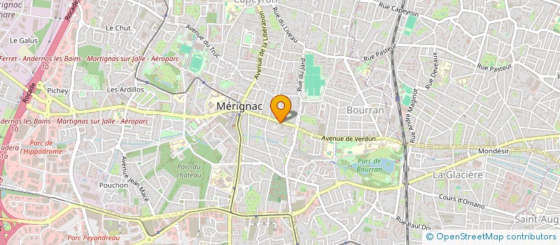 localisation de l'entreprise MADAME ANNE-MARIE BRET à MERIGNAC