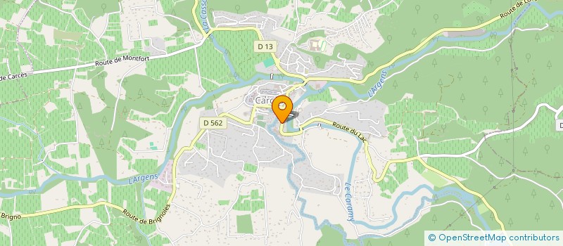 localisation de l'entreprise MADAME ANNE-MARIE BRIAND  CARCES