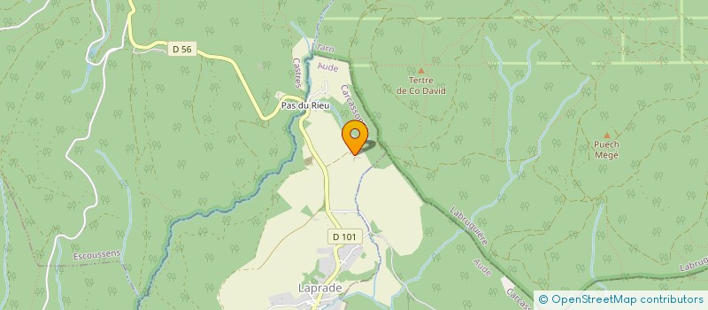 localisation de l'entreprise MADAME ANNE-MARIE BRINGER  LAPRADE