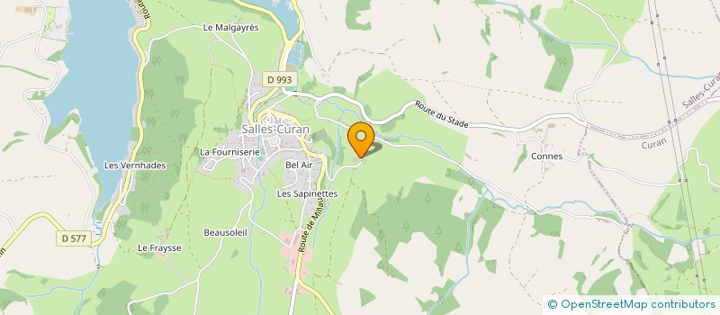 localisation de l'entreprise MADAME ANNE MARIE BRU  SALLES-CURAN