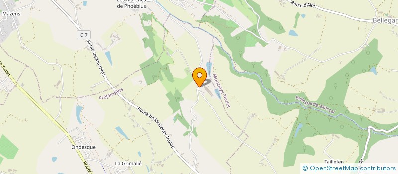 localisation de l'entreprise MADAME ANNE MARIE CABROL  FREJAIROLLES