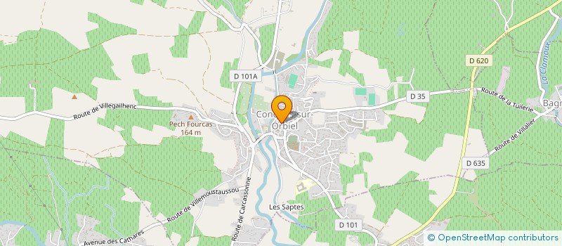 localisation de l'entreprise MADAME ANNE-MARIE CADILHAC  CONQUES-SUR-ORBIEL