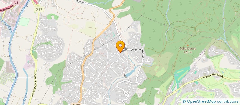 localisation de l'entreprise MADAME ANNE-MARIE CAMPAGNA  FREJUS