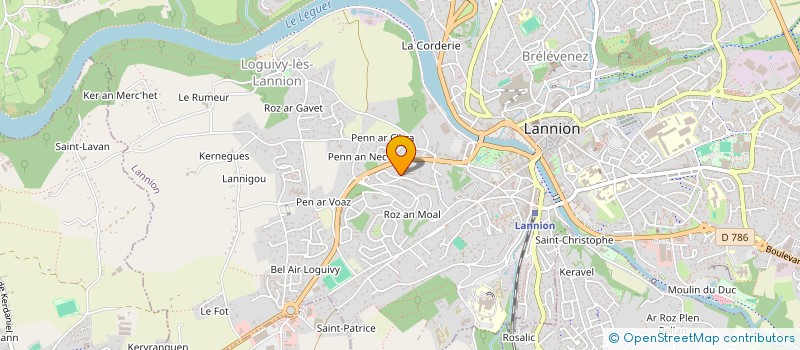 localisation de l'entreprise MADAME ANNE-MARIE CAMPER à LANNION
