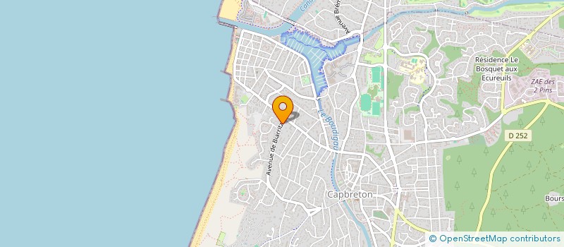 localisation de l'entreprise MADAME ANNE MARIE CANIS  CAPBRETON