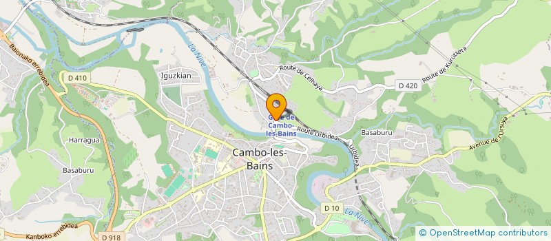 localisation de l'entreprise MADAME ANNE-MARIE CAPDEVIELLE  CAMBO-LES-BAINS