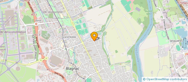 localisation de l'entreprise MADAME ANNE-MARIE CARIVEN  BLAGNAC