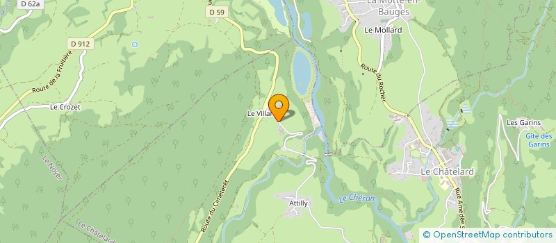 localisation de l'entreprise MADAME ANNE-MARIE CARRET  LE CHATELARD