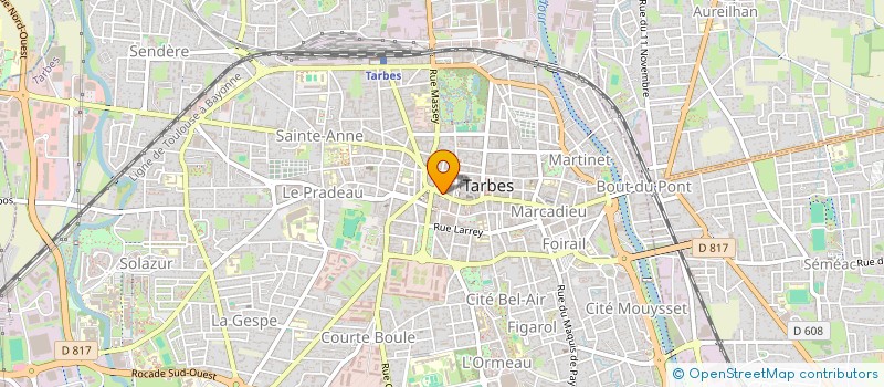 localisation de l'entreprise MADAME ANNE-MARIE CASTAGNE  TARBES