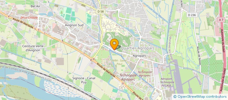 localisation de l'entreprise MADAME ANNE MARIE CHAMPETIER  AVIGNON