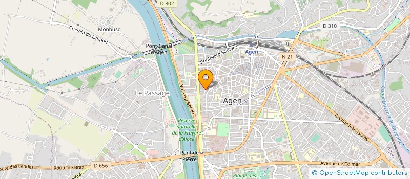 localisation de l'entreprise MADAME ANNE-MARIE CHASSAIGNE  AGEN