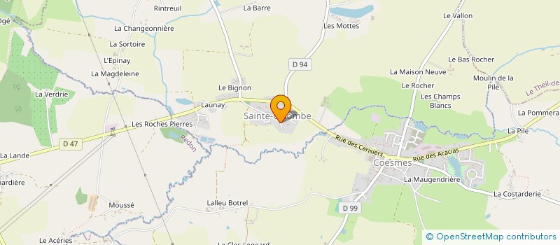 localisation de l'entreprise MADAME ANNE MARIE CHERRUAULT à SAINTE-COLOMBE